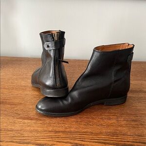 Madewell Black Leather Ankle Boots